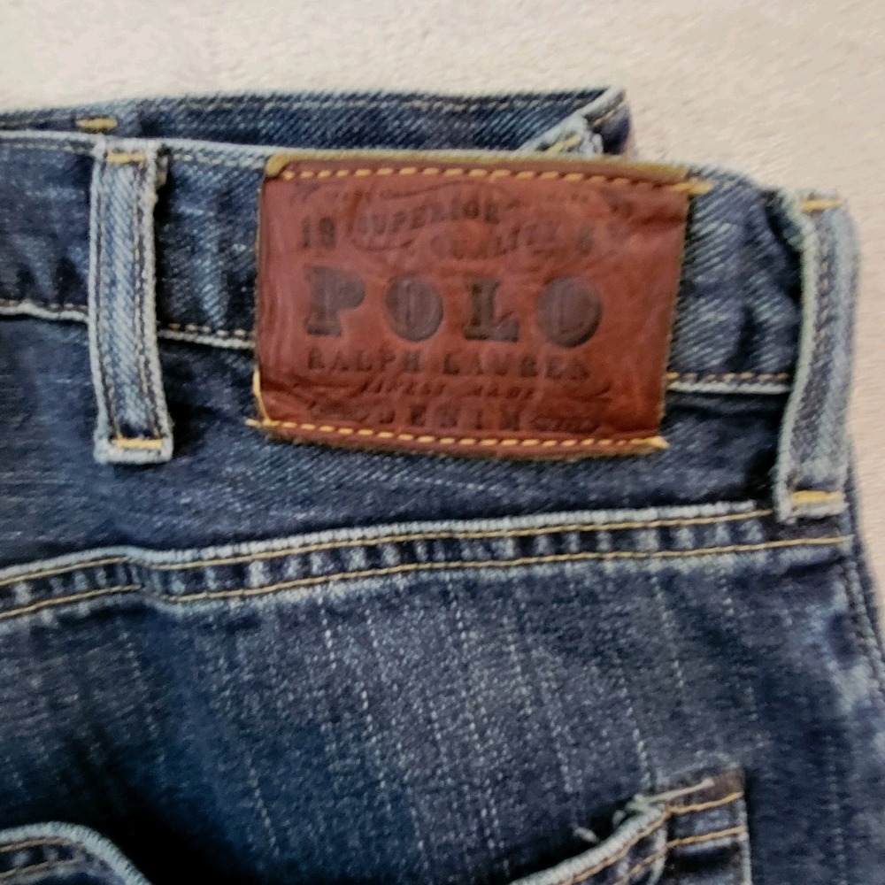 Polo Ralph Lauren Men's 40x32 Cortlandt Classic Fit Denim Jeans Dark Wash